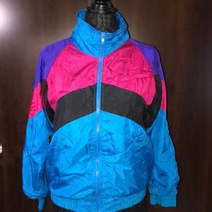 Vintage Multicolor Windbreaker Jacket